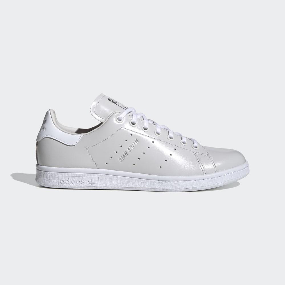 Adidas Men's Stan Smith Originals Shoes Grey/White/Silver Metal Ireland FX1030